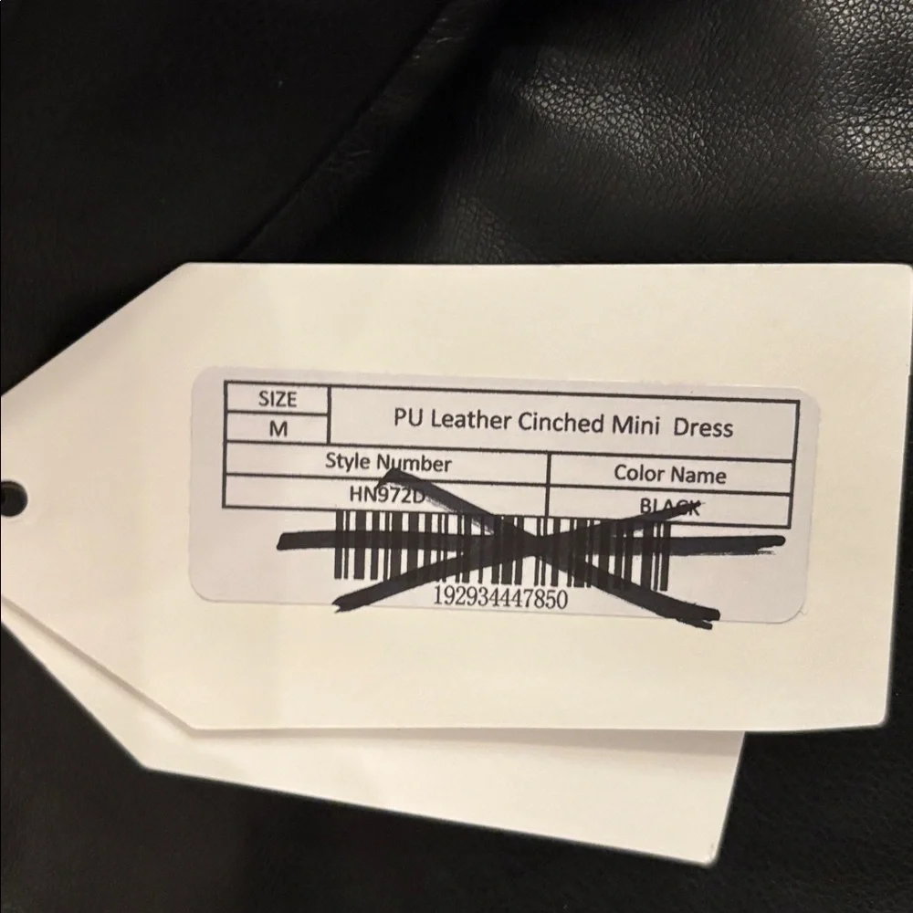 English Factory Faux Leather Dress - Picture 8 of 8